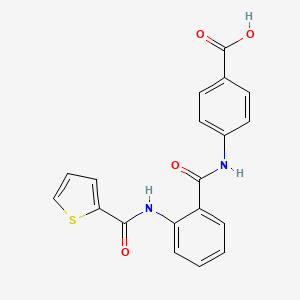 molecular formula C19H14N2O4S B5003013 4-[2-(THIOPHENE-2-AMIDO)BENZAMIDO]BENZOIC ACID 