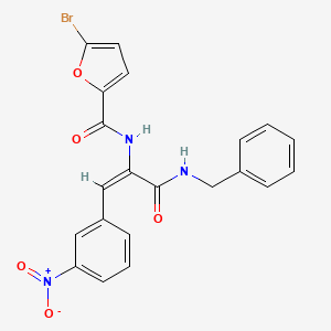 N-[1-[(benzylamino)carbonyl]-2-(3-nitrophenyl)vinyl]-5-bromo-2-furamide