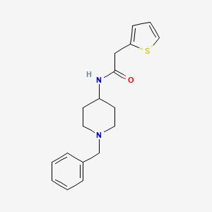 molecular formula C18H22N2OS B5003043 N-(1-benzyl-4-piperidinyl)-2-(2-thienyl)acetamide 