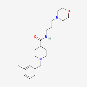 1-(3-methylbenzyl)-N-[3-(4-morpholinyl)propyl]-4-piperidinecarboxamide