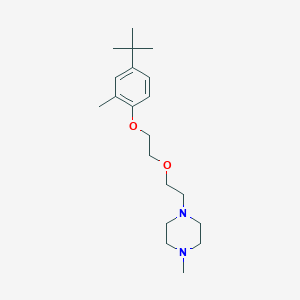 molecular formula C20H34N2O2 B5003122 1-[2-[2-(4-tert-butyl-2-methylphenoxy)ethoxy]ethyl]-4-methylpiperazine 