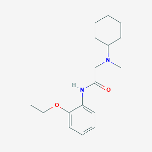 molecular formula C17H26N2O2 B5003134 2-[cyclohexyl(methyl)amino]-N-(2-ethoxyphenyl)acetamide 