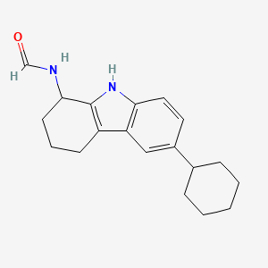 (6-cyclohexyl-2,3,4,9-tetrahydro-1H-carbazol-1-yl)formamide