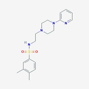 3,4-dimethyl-N-{2-[4-(2-pyridinyl)-1-piperazinyl]ethyl}benzenesulfonamide