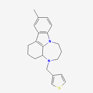 11-methyl-4-(3-thienylmethyl)-1,2,3,3a,4,5,6,7-octahydro[1,4]diazepino[3,2,1-jk]carbazole