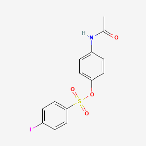 molecular formula C14H12INO4S B5003232 4-(acetylamino)phenyl 4-iodobenzenesulfonate 