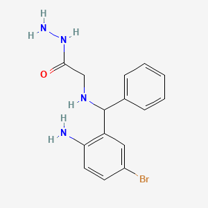 2-{[(2-amino-5-bromophenyl)(phenyl)methyl]amino}acetohydrazide