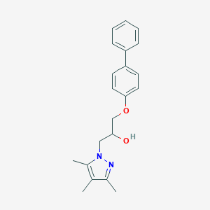 3-(4-Phenylphenoxy)-1-(3,4,5-trimethylpyrazolyl)propan-2-ol