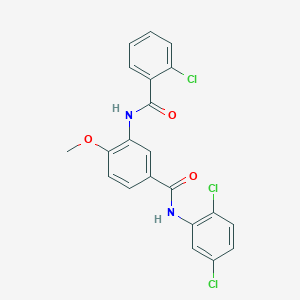 3-[(2-chlorobenzoyl)amino]-N-(2,5-dichlorophenyl)-4-methoxybenzamide