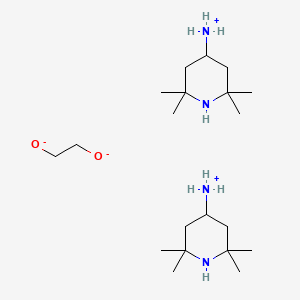 molecular formula C20H46N4O2 B5003302 ethane-1,2-diolate;(2,2,6,6-tetramethylpiperidin-4-yl)azanium 