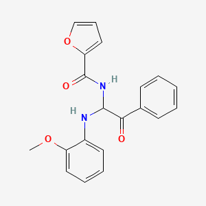 N-{1-[(2-methoxyphenyl)amino]-2-oxo-2-phenylethyl}furan-2-carboxamide