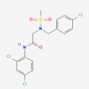 N~2~-(4-chlorobenzyl)-N~1~-(2,4-dichlorophenyl)-N~2~-(methylsulfonyl)glycinamide