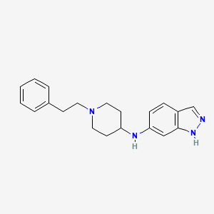 N-[1-(2-phenylethyl)-4-piperidinyl]-1H-indazol-6-amine