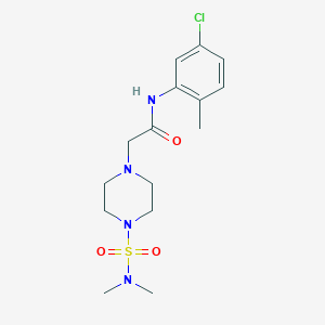 molecular formula C15H23ClN4O3S B500338 N-(5-chloro-2-methylphenyl)-2-[4-(dimethylsulfamoyl)piperazin-1-yl]acetamide CAS No. 878416-72-9