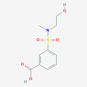 molecular formula C10H13NO5S B5003405 3-{[(2-hydroxyethyl)(methyl)amino]sulfonyl}benzoic acid 