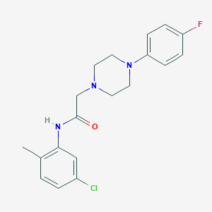 molecular formula C19H21ClFN3O B500342 N-(5-chloro-2-methylphenyl)-2-[4-(4-fluorophenyl)piperazin-1-yl]acetamide CAS No. 890600-19-8