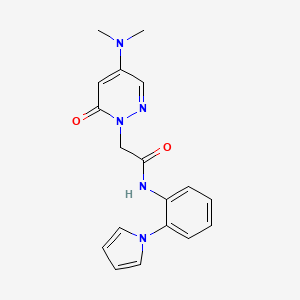 2-[4-(dimethylamino)-6-oxo-1(6H)-pyridazinyl]-N-[2-(1H-pyrrol-1-yl)phenyl]acetamide