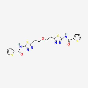 N,N'-[oxybis(2,1-ethanediyl-1,3,4-thiadiazole-5,2-diyl)]di(2-thiophenecarboxamide)