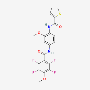 N-{2-methoxy-4-[(2,3,5,6-tetrafluoro-4-methoxybenzoyl)amino]phenyl}-2-thiophenecarboxamide