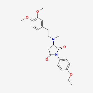 3-[[2-(3,4-dimethoxyphenyl)ethyl](methyl)amino]-1-(4-ethoxyphenyl)-2,5-pyrrolidinedione