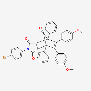4-(4-bromophenyl)-8,9-bis(4-methoxyphenyl)-1,7-diphenyl-4-azatricyclo[5.2.1.0~2,6~]dec-8-ene-3,5,10-trione