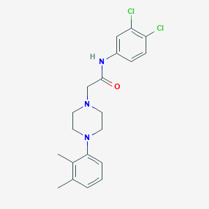 molecular formula C20H23Cl2N3O B500352 N-(3,4-dichlorophenyl)-2-[4-(2,3-dimethylphenyl)-1-piperazinyl]acetamide 