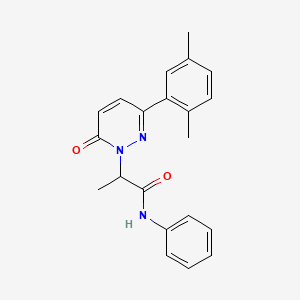 2-[3-(2,5-dimethylphenyl)-6-oxo-1(6H)-pyridazinyl]-N-phenylpropanamide