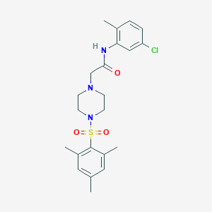 N-(5-chloro-2-methylphenyl)-2-[4-(mesitylsulfonyl)-1-piperazinyl]acetamide