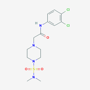 molecular formula C14H20Cl2N4O3S B500356 N-(3,4-dichlorophenyl)-2-[4-(dimethylsulfamoyl)piperazin-1-yl]acetamide CAS No. 878416-67-2