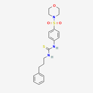 N-[4-(4-morpholinylsulfonyl)phenyl]-N'-(3-phenylpropyl)thiourea