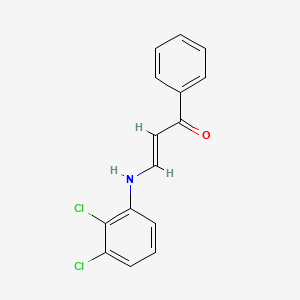 molecular formula C15H11Cl2NO B5003607 3-[(2,3-dichlorophenyl)amino]-1-phenyl-2-propen-1-one 