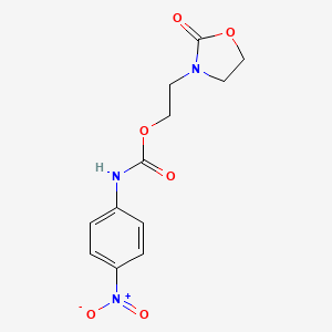 2-(2-oxo-1,3-oxazolidin-3-yl)ethyl (4-nitrophenyl)carbamate