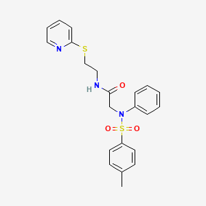 N~2~-[(4-methylphenyl)sulfonyl]-N~2~-phenyl-N~1~-[2-(2-pyridinylthio)ethyl]glycinamide