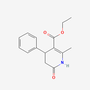 molecular formula C15H17NO3 B5003704 ethyl 2-methyl-6-oxo-4-phenyl-1,4,5,6-tetrahydro-3-pyridinecarboxylate CAS No. 5727-59-3