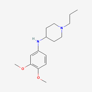 molecular formula C16H26N2O2 B5003717 N-(3,4-dimethoxyphenyl)-1-propylpiperidin-4-amine 