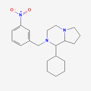 1-cyclohexyl-2-(3-nitrobenzyl)octahydropyrrolo[1,2-a]pyrazine