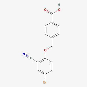 4-[(4-bromo-2-cyanophenoxy)methyl]benzoic acid