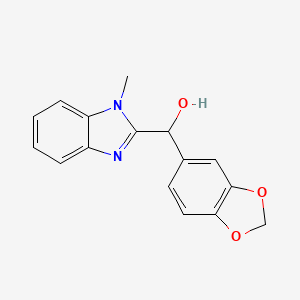 1,3-benzodioxol-5-yl(1-methyl-1H-benzimidazol-2-yl)methanol