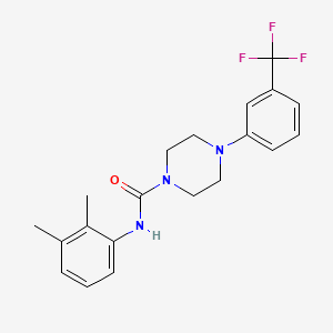 molecular formula C20H22F3N3O B5003780 N-(2,3-dimethylphenyl)-4-[3-(trifluoromethyl)phenyl]-1-piperazinecarboxamide 