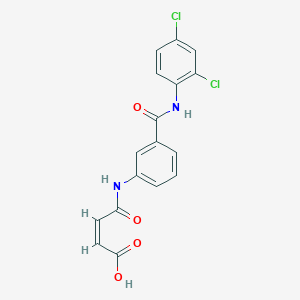 molecular formula C17H12Cl2N2O4 B5003815 (Z)-4-[3-[(2,4-dichlorophenyl)carbamoyl]anilino]-4-oxobut-2-enoic acid 