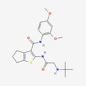 2-{[N-(tert-butyl)glycyl]amino}-N-(2,4-dimethoxyphenyl)-5,6-dihydro-4H-cyclopenta[b]thiophene-3-carboxamide