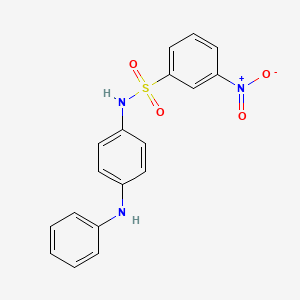 N-(4-anilinophenyl)-3-nitrobenzenesulfonamide