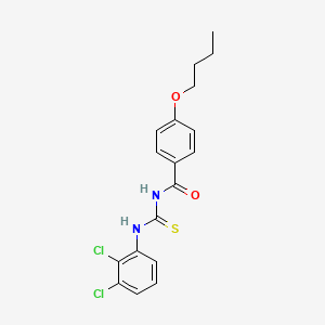 molecular formula C18H18Cl2N2O2S B5003841 4-butoxy-N-{[(2,3-dichlorophenyl)amino]carbonothioyl}benzamide 