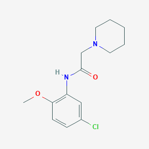 N-(5-chloro-2-methoxyphenyl)-2-(piperidin-1-yl)acetamide