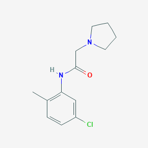 molecular formula C13H17ClN2O B500388 N-(5-chloro-2-methylphenyl)-2-(1-pyrrolidinyl)acetamide CAS No. 890599-09-4