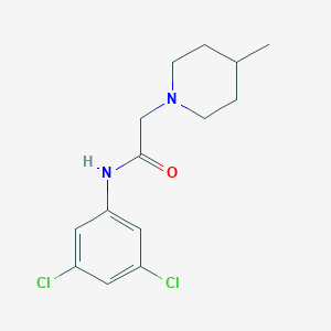 molecular formula C14H18Cl2N2O B500391 N-(3,5-dichlorophenyl)-2-(4-methylpiperidin-1-yl)acetamide 