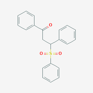 molecular formula C21H18O3S B5003921 1,3-Diphenyl-3-(phenylsulfonyl)propan-1-one 