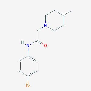 molecular formula C14H19BrN2O B500394 N-(4-bromophenyl)-2-(4-methyl-1-piperidinyl)acetamide 