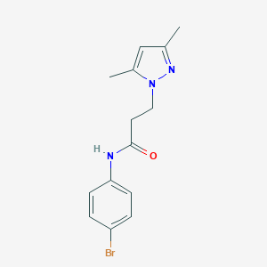 N-(4-bromophenyl)-3-(3,5-dimethyl-1H-pyrazol-1-yl)propanamide