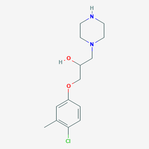 molecular formula C14H21ClN2O2 B500398 1-(4-Chloro-3-methylphenoxy)-3-(1-piperazinyl)-2-propanol 